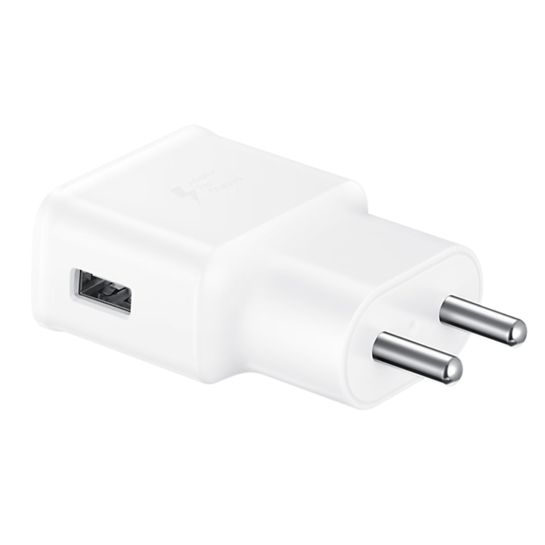 Samsung 15W fast charger angled view