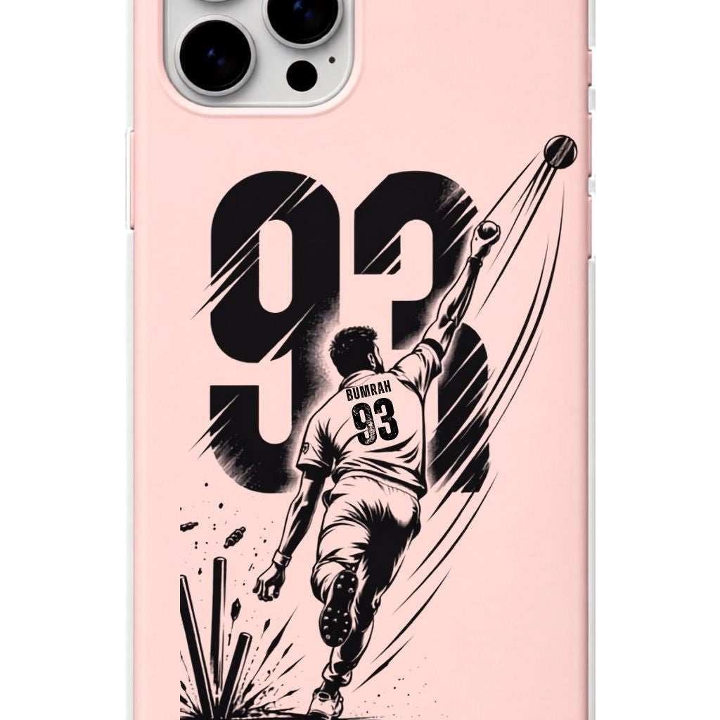 Bhumra Blush Pink cricket mobile cover