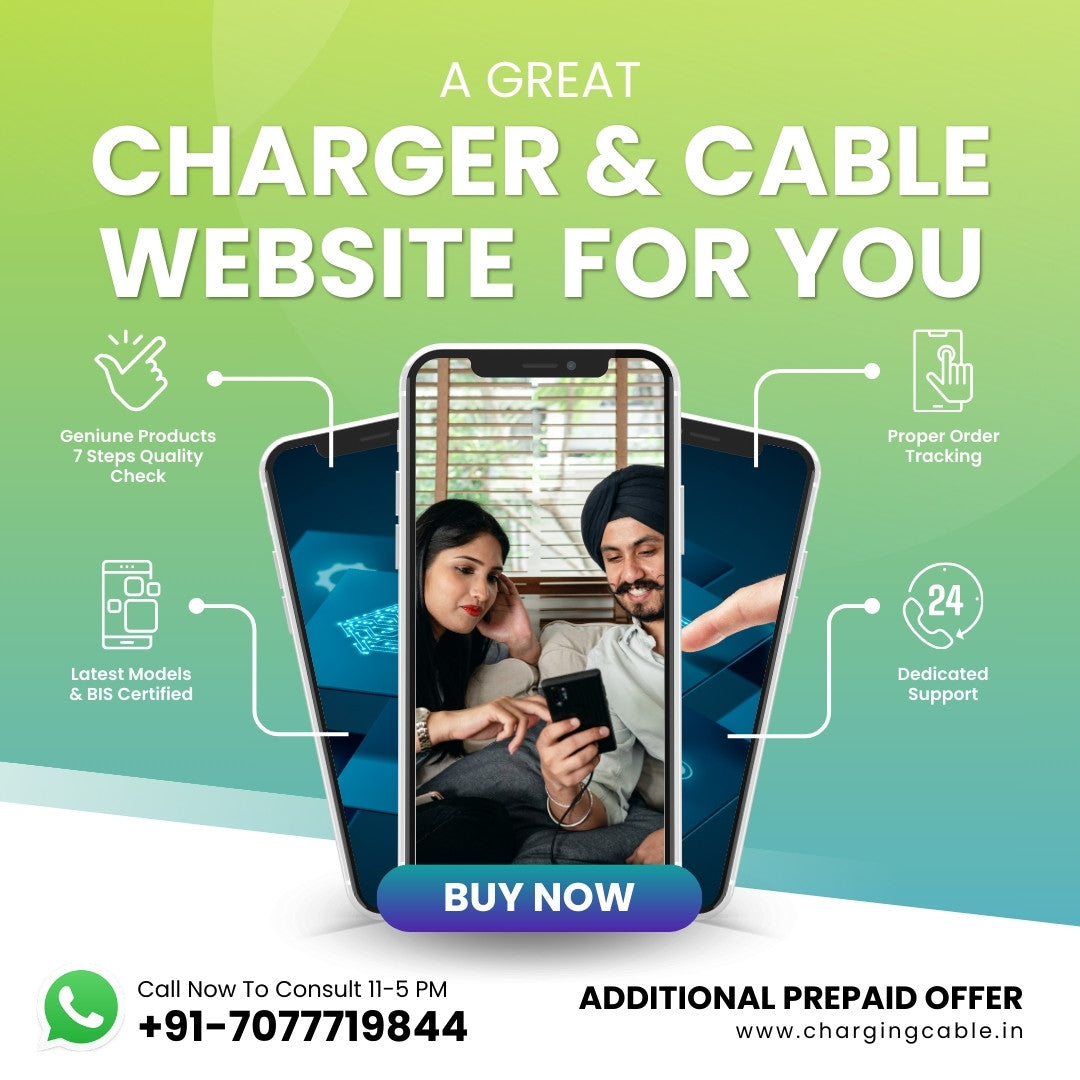 Charger and cable website promotion