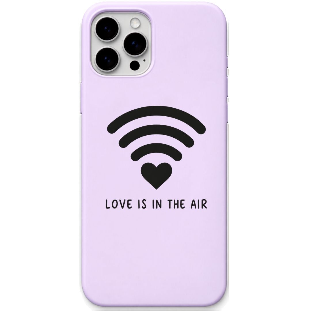 Love Signal WiFi Heart liquid silicone phone cover in Lavender