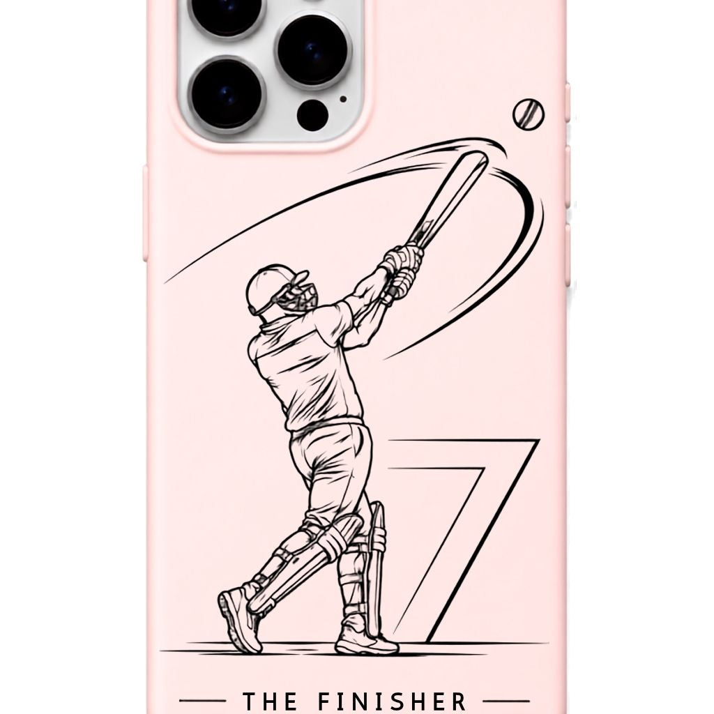 MSD The Finisher Blush Pink cricket mobile cover
