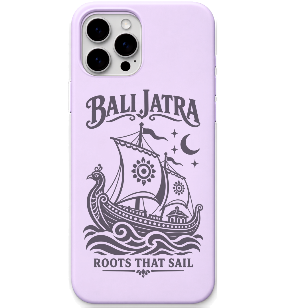 Bali Jatra Roots That Sail engraved pastel silicone phone cover in Lavender