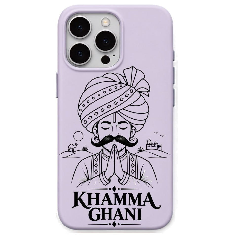 Khamma Ghani regional Indian iPhone cover in Lavender