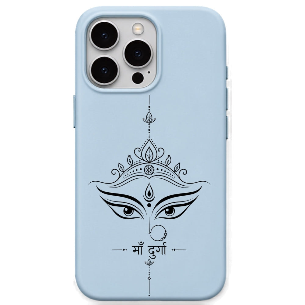 Jai Maa Durga phone cover in Sky Blue