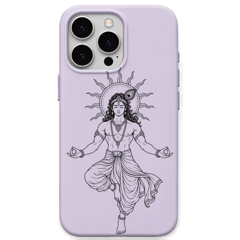 Krishna Radiant Calm phone cover in Lavender