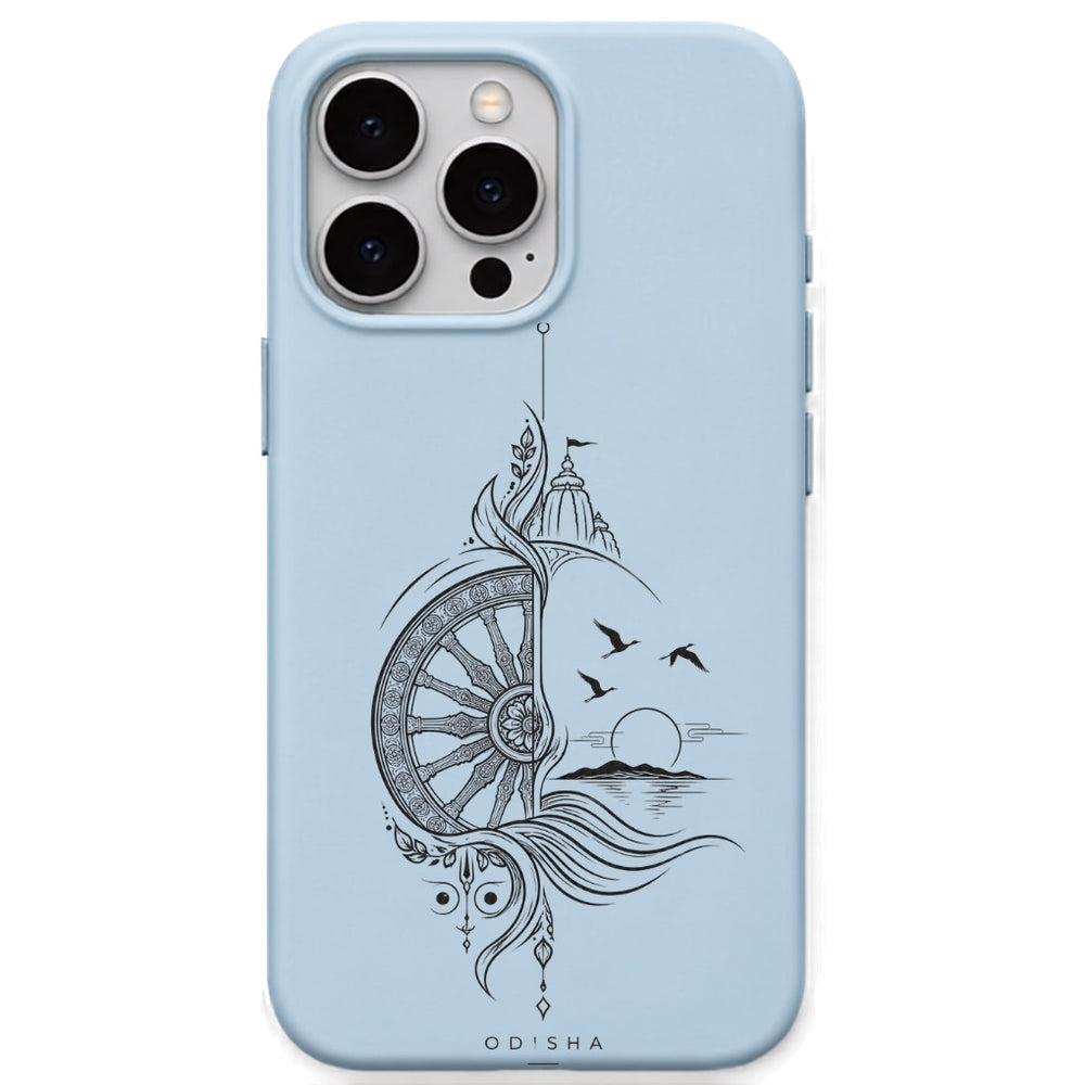 Puri Odisha Heritage phone cover in Sky Blue