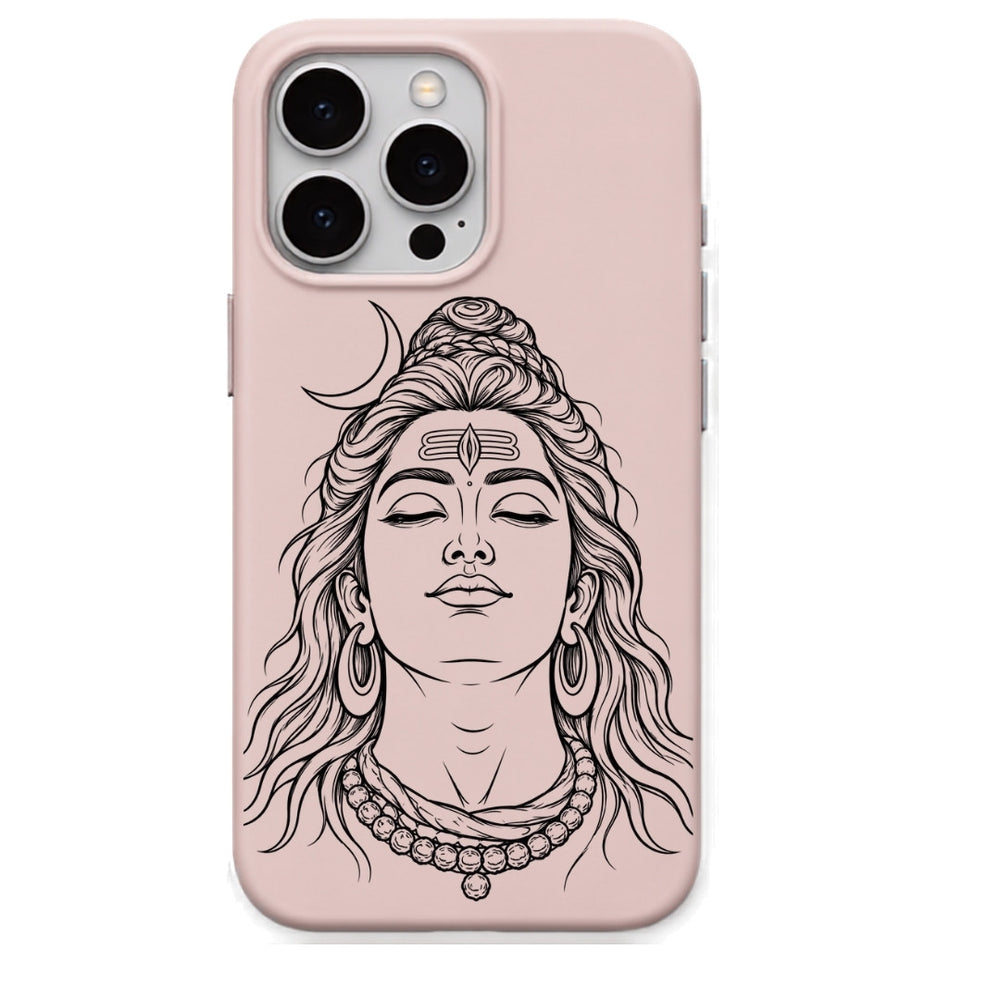Shiva Shankar Meditation phone cover in Blush Pink