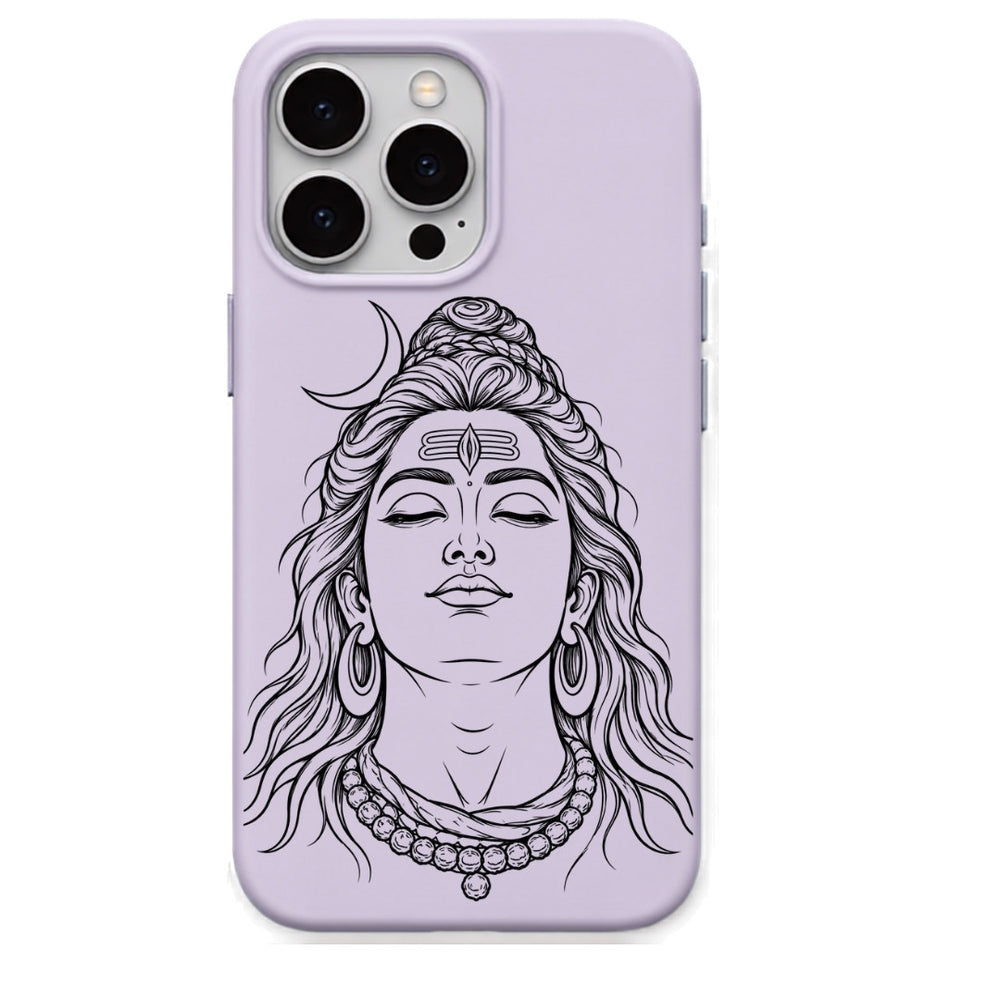 Shiva Shankar Meditation phone cover in Lavender