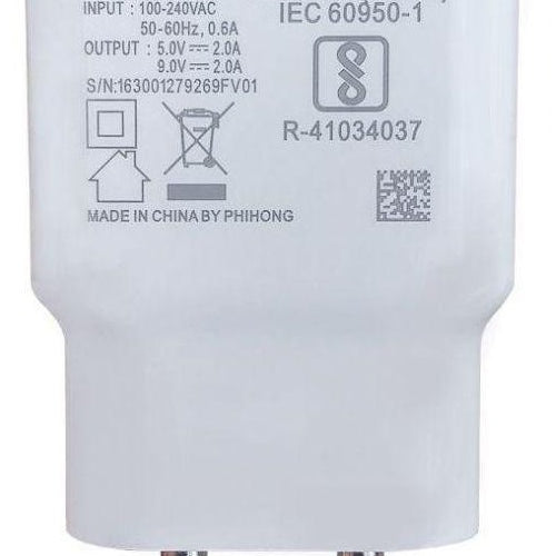 VIVO Y98 2Amp 9V Support Fast Charge Type C Mobile Charger With Cable (White)-chargingcable.in