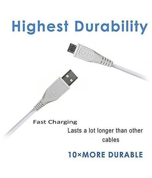 Vivo Y3 Fast Charge And Data Sync 1.2 Mt Cable White-chargingcable.in