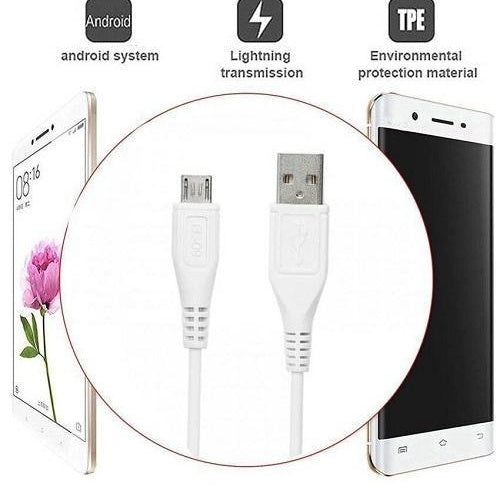 Vivo Y71i Fast Charge And Data Sync 1.2 Mt Cable White-chargingcable.in