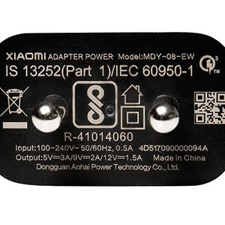 XIAOMI Redmi Note 5 Pro Mobile Fast Charger 3 Amp With 1 Mt Data & Sync Cable (Black)-chargingcable.in