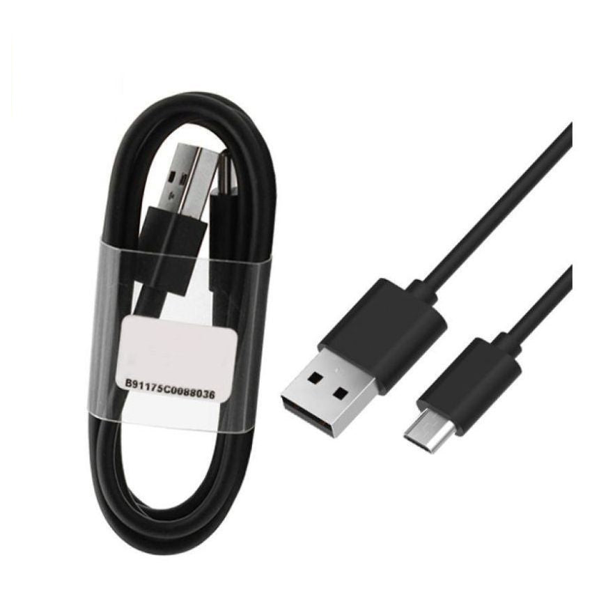 Redmi 7 Mobile Fast Charger 3 Amp With 1.2 Mt Data & Sync Cable (Black)-chargingcable.in