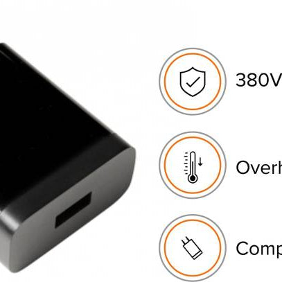 Redmi 7 Mobile Fast Charger 3 Amp With 1.2 Mt Data & Sync Cable (Black)-chargingcable.in