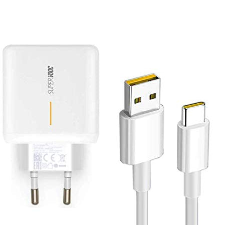 Realme 7 Pro 65W Supervooc charger with Type-C cable