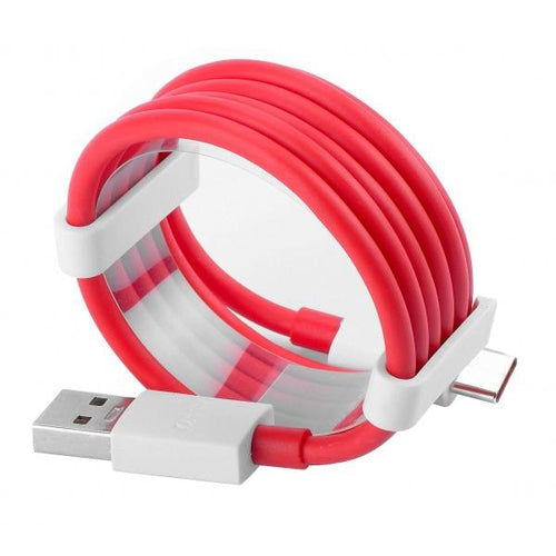 Oneplus 6T Dash Type C Cable Charging & Data Sync Cable-Red-100CM-chargingcable.in