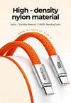 DesiTech 100W Type-C to Type-C Nylon Flat Braided 1.2M Cable | For All Mobile Models