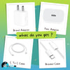 Apple 20W USB-C Charger For iPhone 17e (Adapter With Braided Cable)
