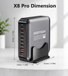 DesiTech 320W GaN³ Desktop Fast Charger | 8-in-1 Charging Station | Universal Multi-Device Charger for Android, Apple & Laptops
