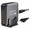 DesiTech 320W GaN³ Desktop Fast Charger | 8-in-1 Charging Station | Universal Multi-Device Charger for Android, Apple & Laptops