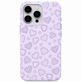 Cozy Stitched Hearts – Stitched Heart Pattern – Engraved Pastel Silicone Phone Cover