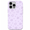 Airy Minimal Hearts – Minimal Heart Pattern – Engraved Pastel Silicone Phone Cover