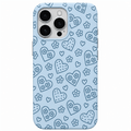 Daisy Love Hearts – Daisy Heart Pattern – Engraved Pastel Silicone Phone Cover
