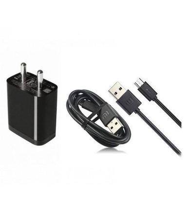 XIAOMI Redmi Note 5 Pro Mobile Fast Charger 3 Amp With 1 Mt Data & Sync Cable (Black)-chargingcable.in