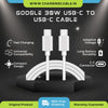 Google Pixel 30W USB-C to USB-C Cable (Only Cable)