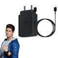 Samsung Galaxy Z Flip 6 5G 25W Type C-Type-C Adaptive Fast Mobile Charger With Cable Black