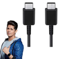 Samsung Galaxy S23 Ultra Type C to Type-C Charge And Sync Long Cable-1.8M-Black
