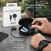 Samsung Official Galaxy Watch Fast Wireless Charger for Smartphone (Usb-C) - Black With Free Travel Carry Case & Protector
