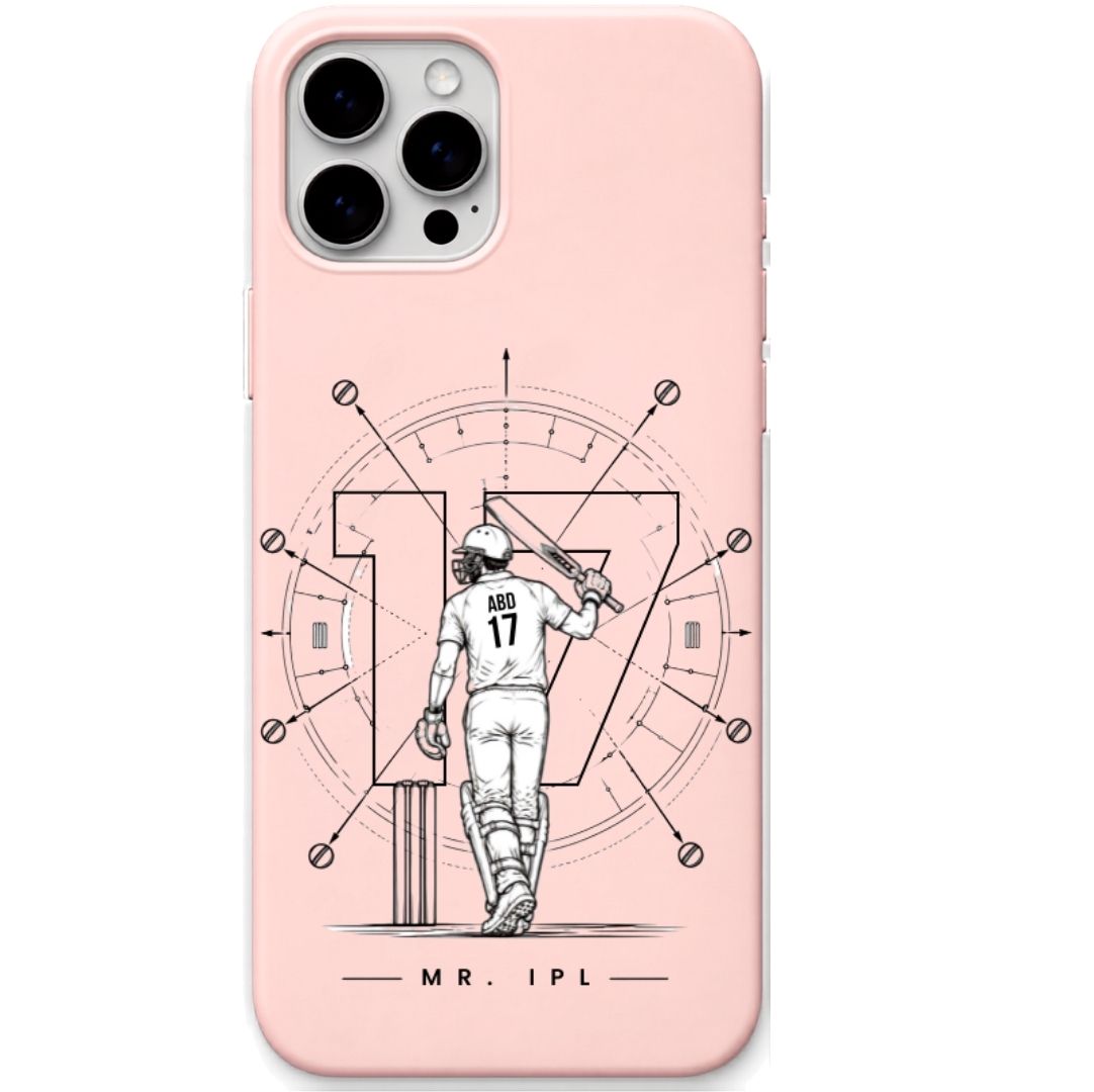 ABD Blush Pink cricket mobile cover