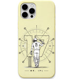 ABD Lemon Yellow cricket mobile cover