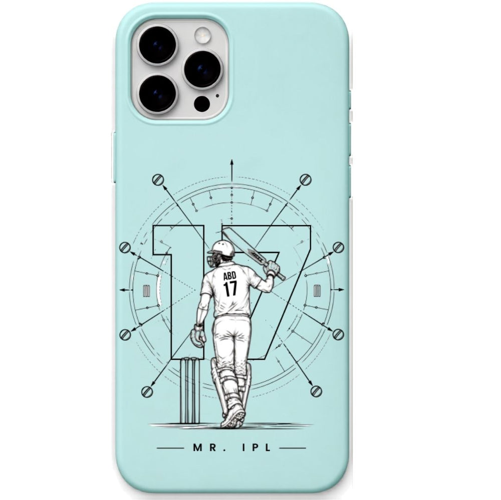 ABD Mint Green cricket mobile cover