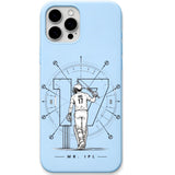 ABD Sky Blue cricket mobile cover