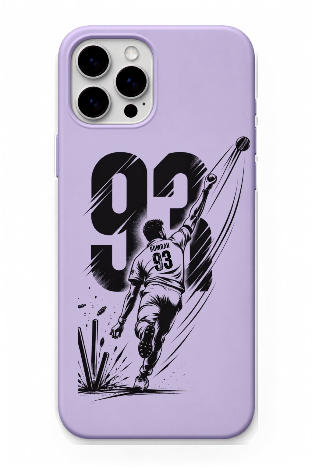 Bhumra Lavender cricket mobile cover