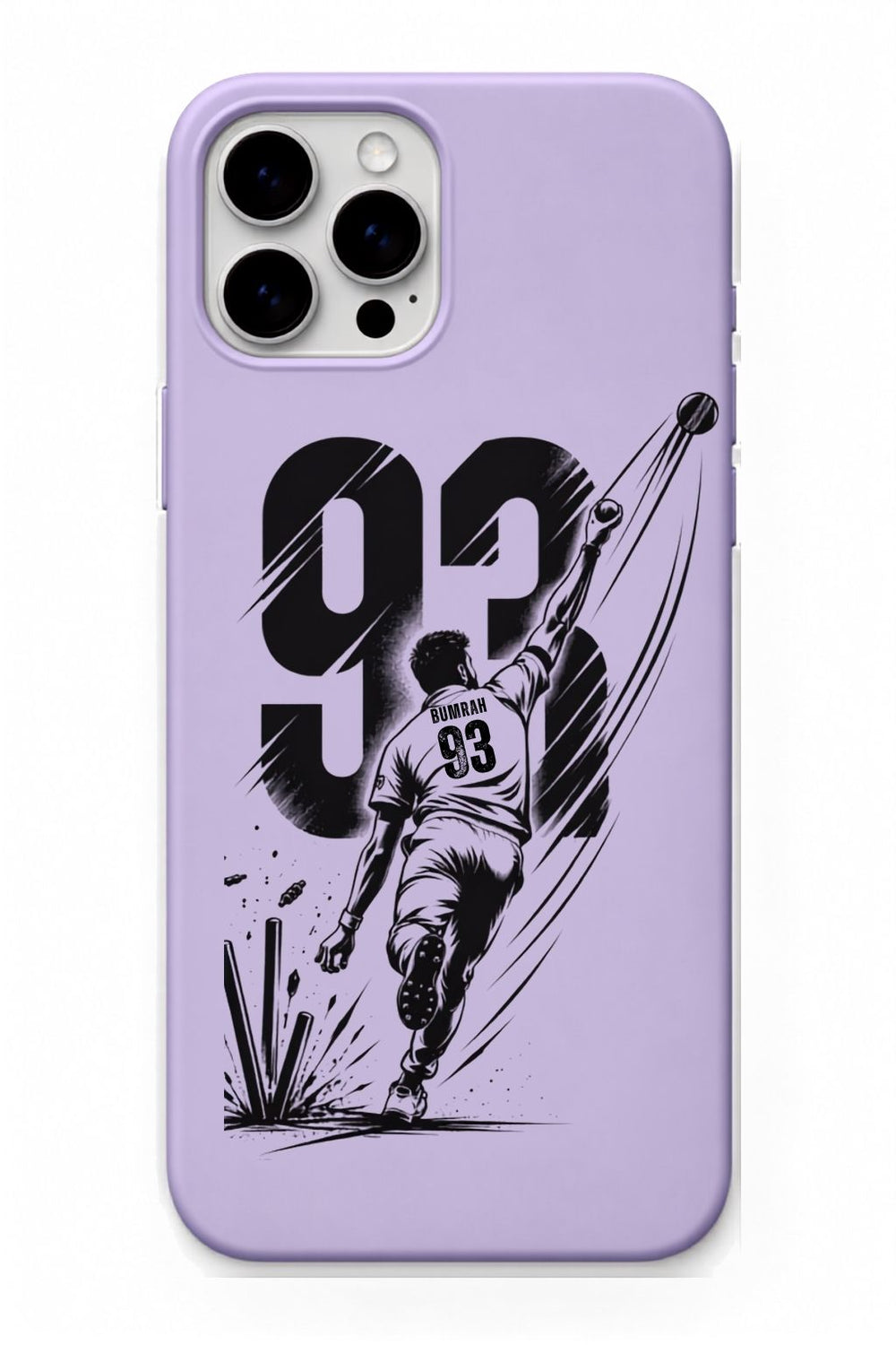 Bhumra Lavender cricket mobile cover
