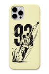 Bhumra Lemon Yellow cricket mobile cover