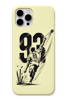Bhumra Lemon Yellow cricket mobile cover