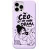 CEO of My Own Drama liquid silicone phone cover in Lavender