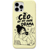 CEO of My Own Drama liquid silicone phone cover in Lemon Yellow