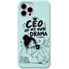 CEO of My Own Drama liquid silicone phone cover in Mint Green