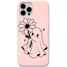 Daisy Ghostie liquid silicone phone cover in Blush Pink