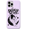 Delulu But Cute liquid silicone phone cover in Lavender