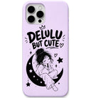 Delulu But Cute liquid silicone phone cover in Lavender
