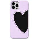 Giant Heart Frame liquid silicone phone cover in Lavender