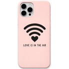 Love Signal WiFi Heart liquid silicone phone cover in Blush Pink