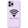 Love Signal WiFi Heart liquid silicone phone cover in Lavender