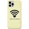 Love Signal WiFi Heart liquid silicone phone cover in Lemon Yellow